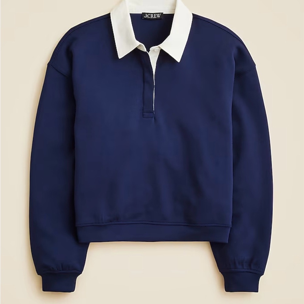 J. Crew Scuba-knit rugby sweatshirt - XS - NWT
